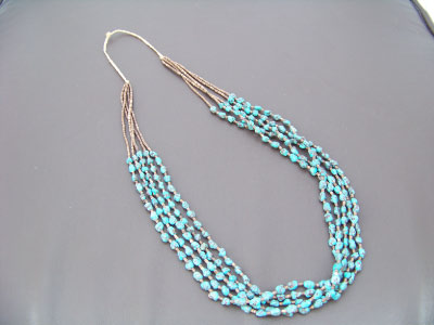 santodomingoturquoiseroundspennshellmultistrandnecklace (3).jpg